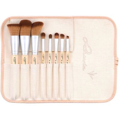 Luvia Cosmetics Bambus-Blatt Pinsel-Set - 8 Pinsel + Leinentasche Luvia Cosmetics Bambus-Blatt Pinsel-Set - 8 Pinsel + Leinentasche