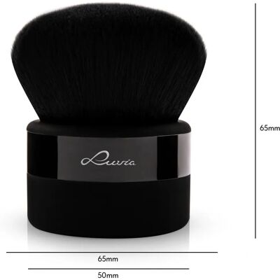 Luvia Cosmetics Essential Kabuki - Schwarz - Dichtes Nurai-Haar - Make-up Pinsel Luvia Cosmetics Essential Kabuki - Schwarz - Dichtes Nurai-Haar - Make-up Pinsel