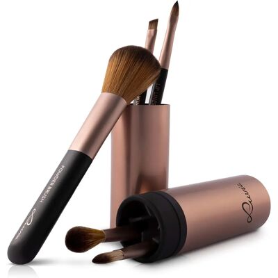 Luvia Cosmetics Cappuccino Reise-Makeup-Pinselset - Profiqualität Luvia Cosmetics Cappuccino Reise-Makeup-Pinselset - Profiqualität