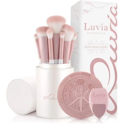 Luvia Cosmetics Prime Vegan Candy Set de Pensule de Machiaj - 9 piese Luvia Cosmetics Prime Vegan Candy Set de Pensule de Machiaj - 9 piese