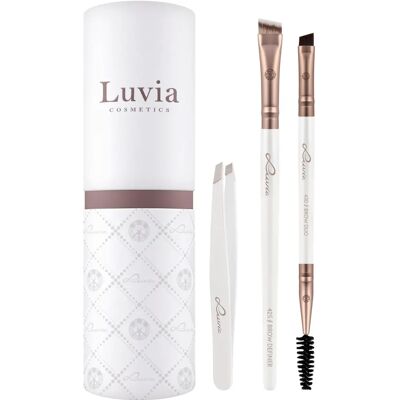 Luvia Cosmetics Prime Vegan Brow Kit - Gyöngyházfehér / Metallikus Kávébarna - Szemöldök Készlet Luvia Cosmetics Prime Vegan Brow Kit - Gyöngyházfehér / Metallikus Kávébarna - Szemöldök Készlet