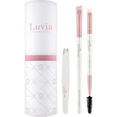 Luvia Cosmetics Prime Vegan Kit Sourcils - Candy (Perle Blanche / Rose) - Kit Sourcils Luvia Cosmetics Prime Vegan Kit Sourcils - Candy (Perle Blanche / Rose) - Kit Sourcils