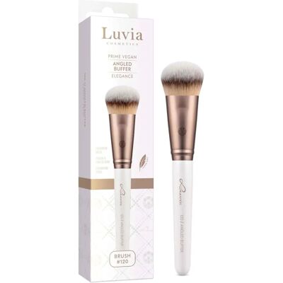 Luvia Cosmetics Piuma viso 120 Angled Buffer - Coffee Pear - Pennello viso Luvia Cosmetics Piuma viso 120 Angled Buffer - Coffee Pear - Pennello viso