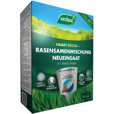 WESTLAND Smart Green - Rasensamen-Mischung für Neuanlage - Rasensamen-Mischung WESTLAND Smart Green - Rasensamen-Mischung für Neuanlage - Rasensamen-Mischung