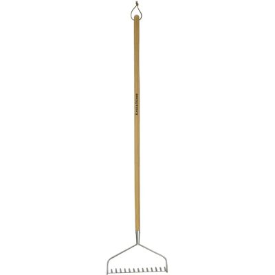 Kent & Stowe Rastrello da giardino a manico lungo - Rastrello a 14 denti - Acciaio inossidabile Kent & Stowe Rastrello da giardino a manico lungo - Rastrello a 14 denti - Acciaio inossidabile