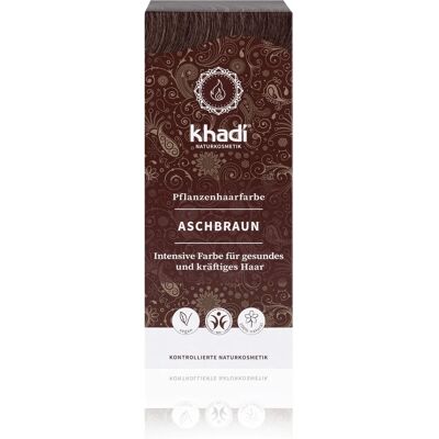 Khadi Ash Brown Hair Color - Natural Herbal Vegan Dye Khadi Ash Brown Hair Color - Natural Herbal Vegan Dye