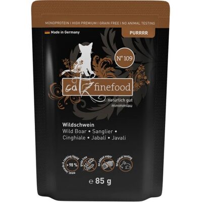 Catz Finefood Nourriture humide de sanglier - 85 g Catz Finefood Nourriture humide de sanglier - 85 g