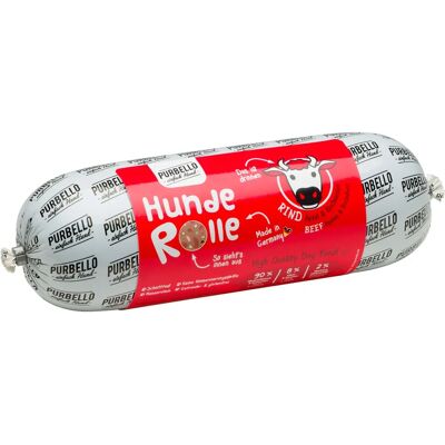 PURBELLO - Hunderolle - Rind - 800 g - Hundefutterrolle PURBELLO - Hunderolle - Rind - 800 g - Hundefutterrolle