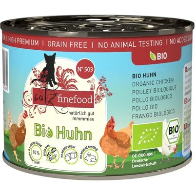 Catz Finefood ekologisk våtfoder för katter - 24x200g Catz Finefood ekologisk våtfoder för katter - 24x200g