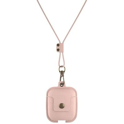 Woodcessories AirCase - Étui en cuir pour AirPods avec collier, Noir Woodcessories AirCase - Étui en cuir pour AirPods avec collier, Noir