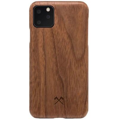 Coque fine en noyer Woodcessories - Étui pour téléphone - Publicité Coque fine en noyer Woodcessories - Étui pour téléphone - Publicité