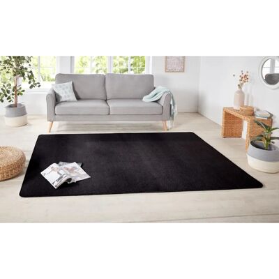 Hanse Home Shashi Teppich - Schwarz, 160x240cm, Weich, Strapazierfähig, Für Fußbodenheizung Hanse Home Shashi Teppich - Schwarz, 160x240cm, Weich, Strapazierfähig, Für Fußbodenheizung
