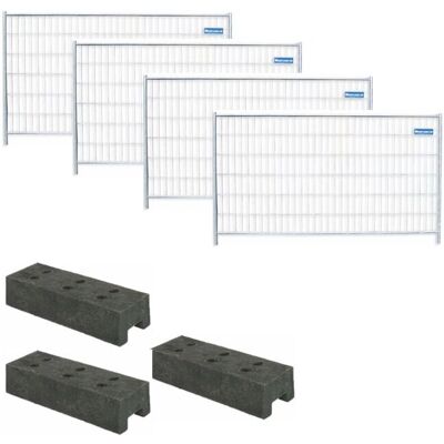 Schake - Profi Mobilzaun Paket Premium - 30 Bauzäune Schake - Profi Mobilzaun Paket Premium - 30 Bauzäune