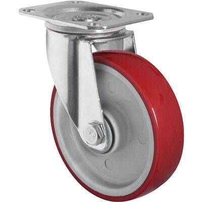 Eurokraft Basic Rote PU Rollen - Zubehör Eurokraft Basic Rote PU Rollen - Zubehör