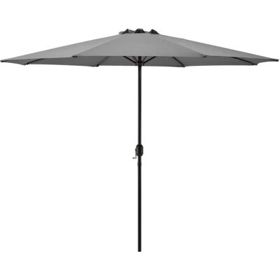 Casa.pro Parasol Grand Gris 300x230cm avec Manivelle - Résistant à l'Eau - Publicité Casa.pro Parasol Grand Gris 300x230cm avec Manivelle - Résistant à l'Eau - Publicité