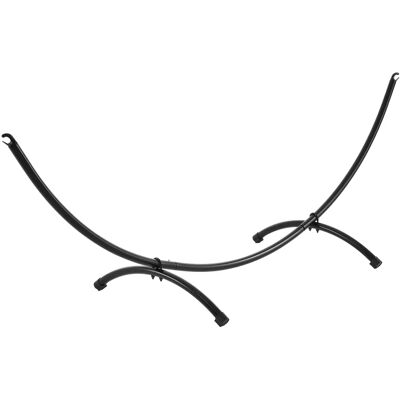 casa.pro Hängemattenständer - 130kg Max, 290x90x100cm - Schwarz casa.pro Hängemattenständer - 130kg Max, 290x90x100cm - Schwarz