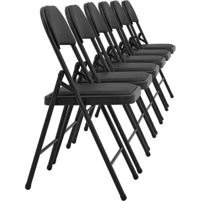 Pro.tec Chaise de Bureau - Ergonomique, Pliable, Similicuir - Mobilier de Bureau - Publicité Pro.tec Chaise de Bureau - Ergonomique, Pliable, Similicuir - Mobilier de Bureau - Publicité