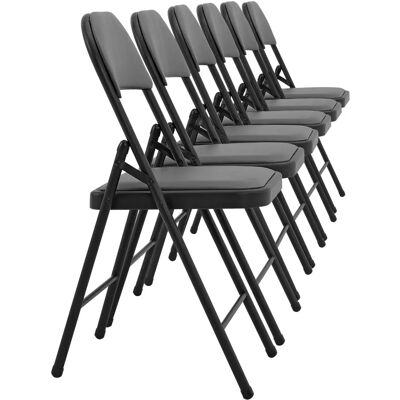 Pro.tec Bürostuhl-Set 6 - Ergonomisch, Faltbar, Langlebig Pro.tec Bürostuhl-Set 6 - Ergonomisch, Faltbar, Langlebig