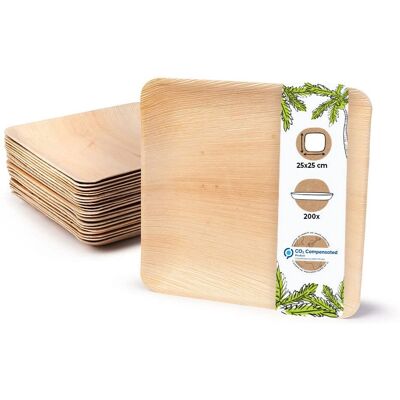 Green Box - SGB-DTW05-PalmwarePlates - Beige - Plates Green Box - SGB-DTW05-PalmwarePlates - Beige - Plates