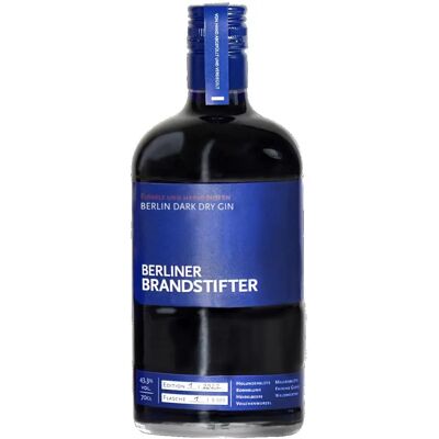 Berliner Brandstifter Berlin Dunkler Trockener Gin - Edition 1. 2025 - Gin Berliner Brandstifter Berlin Dunkler Trockener Gin - Edition 1. 2025 - Gin