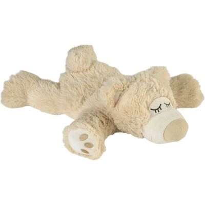 Warmies Sleepy Bear Beige - Bezpieczny do mikrofalówki i piekarnika - Podgrzewana pluszowa zabawka Warmies Sleepy Bear Beige - Bezpieczny do mikrofalówki i piekarnika - Podgrzewana pluszowa zabawka