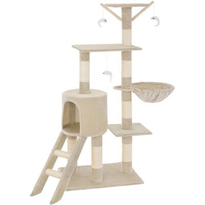 Arbre à chat Tectake Dominik - beige, sisal, arbre à griffes - mobilier pour chat - Publicité Arbre à chat Tectake Dominik - beige, sisal, arbre à griffes - mobilier pour chat - Publicité