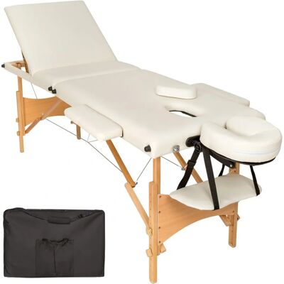 Tectake Massage-Tisch 3-Zonen - Tragbar, Beige Tectake Massage-Tisch 3-Zonen - Tragbar, Beige