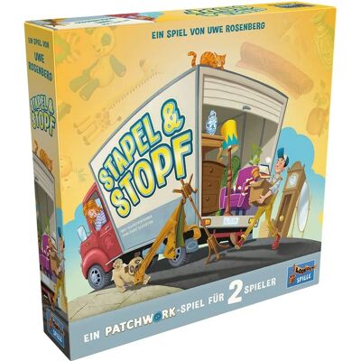 Lookout LOOD0046 - Stapel & Stopf, Brettspiel, für 2 Spieler, ab 6 Jahren (DE-Ausgabe) Lookout LOOD0046 - Stapel & Stopf, Brettspiel, für 2 Spieler, ab 6 Jahren (DE-Ausgabe)