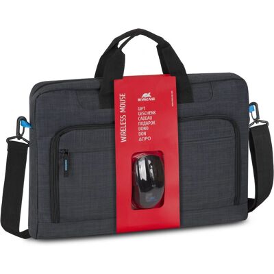 Rivacase Regent 8058 Laptophülle - Schwarz, Cyan, 17,3" Rivacase Regent 8058 Laptophülle - Schwarz, Cyan, 17,3"