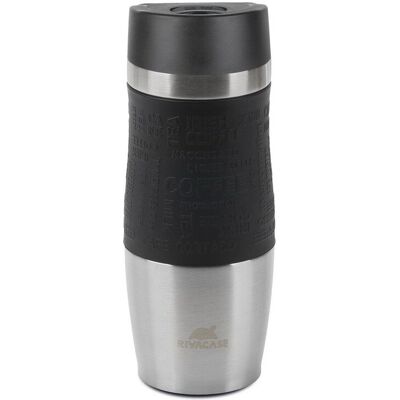 Rivacase 90346SL Reisebecher - 0,38L Edelstahl Schwarz Rivacase 90346SL Reisebecher - 0,38L Edelstahl Schwarz