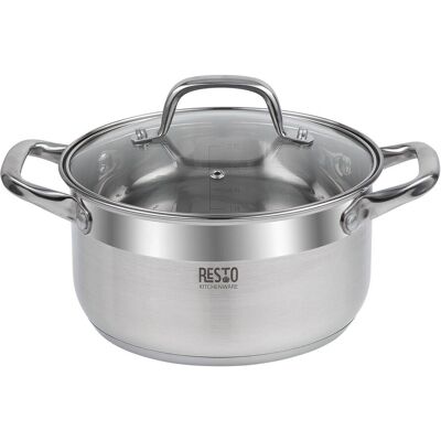 Resto Modèle 92003 Casserole en Acier Inoxydable 3,6L - Ustensiles de Cuisine - Publicité Resto Modèle 92003 Casserole en Acier Inoxydable 3,6L - Ustensiles de Cuisine - Publicité