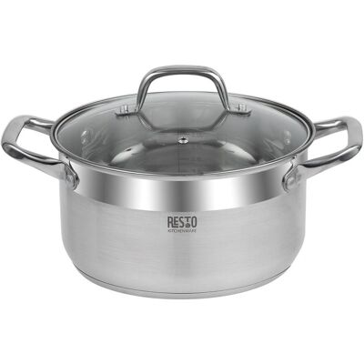 Casserole en acier inoxydable Resto Kitchenware Libra 4,6 L - Publicité Casserole en acier inoxydable Resto Kitchenware Libra 4,6 L - Publicité
