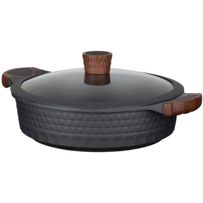 Resto Kitchenware 93506 Casserole - 4,4L Noir & Bois - Publicité Resto Kitchenware 93506 Casserole - 4,4L Noir & Bois - Publicité
