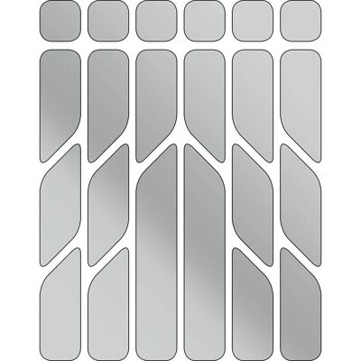 Riesel Design - Re:Flex - Grau - Reflective stickers kit Riesel Design - Re:Flex - Grau - Reflective stickers kit