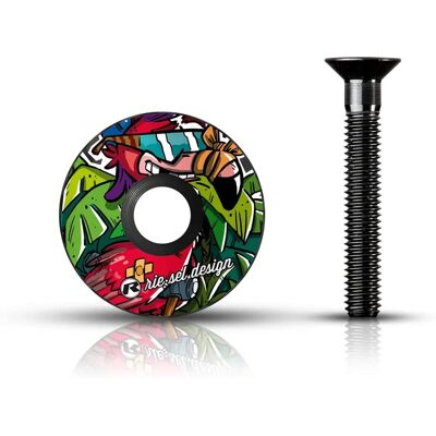 Riesel Ahead Kappe Stem - Veelkleurig - 1 1/8" - Balhoofdstukkap Riesel Ahead Kappe Stem - Veelkleurig - 1 1/8" - Balhoofdstukkap