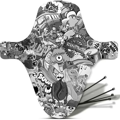 RIESEL DESIGN Oss stickerbomb - spatbord voor mountainbikes RIESEL DESIGN Oss stickerbomb - spatbord voor mountainbikes
