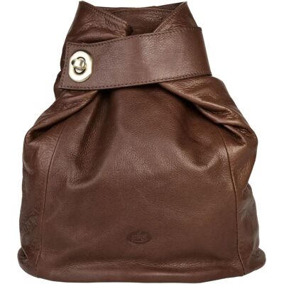 Cityrucksack PIKÉ - Braun, Rindsleder, Made in Italy - Cityrucksack Cityrucksack PIKÉ - Braun, Rindsleder, Made in Italy - Cityrucksack