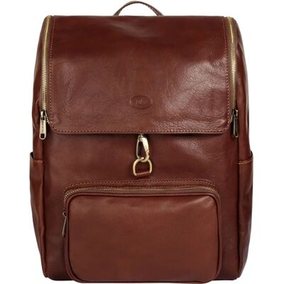 Piké Leder Laptoprucksack - Made in Italy Piké Leder Laptoprucksack - Made in Italy