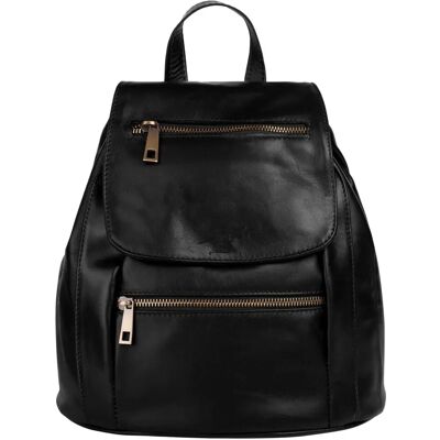 Cityrucksack SAMANTHA LOOK - Echtes Leder - Made in Italy - Rucksack Cityrucksack SAMANTHA LOOK - Echtes Leder - Made in Italy - Rucksack