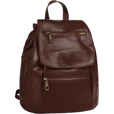 Cityrucksack SAMANTHA LOOK - Echtes Leder, Made in Italy - City backpack Cityrucksack SAMANTHA LOOK - Echtes Leder, Made in Italy - City backpack