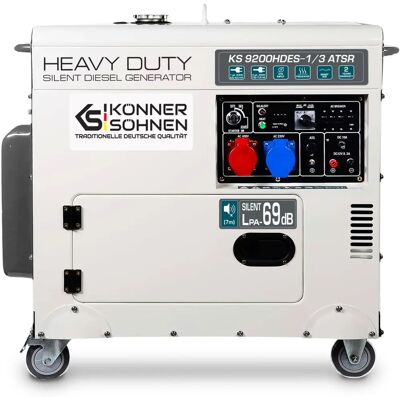 Könner & Söhnen - KS 9200HDE-1/3 ATSR Générateur diesel - 7500W Heavy Duty - Publicité Könner & Söhnen - KS 9200HDE-1/3 ATSR Générateur diesel - 7500W Heavy Duty - Publicité