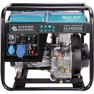 Könner & Söhnen KS 6100HDE - Diesel-Generator 5000 W - Heavy Duty Könner & Söhnen KS 6100HDE - Diesel-Generator 5000 W - Heavy Duty