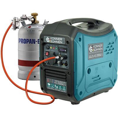 Könner & Söhnen KS 2000iG S Motor-Generator - Tragbar, 2kW, Schwarz/Türkis Könner & Söhnen KS 2000iG S Motor-Generator - Tragbar, 2kW, Schwarz/Türkis