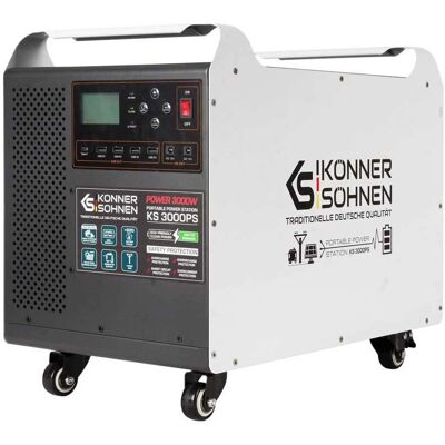 KÖNNER & SÖHNEN Estación de energía solar portátil KS 3000PS - Power Station KÖNNER & SÖHNEN Estación de energía solar portátil KS 3000PS - Power Station
