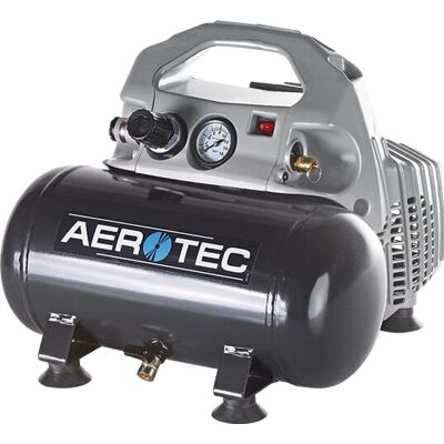Compresor de aire silencioso Aerotec - 6L 8bar Portátil Sin Aceite Compresor de aire silencioso Aerotec - 6L 8bar Portátil Sin Aceite