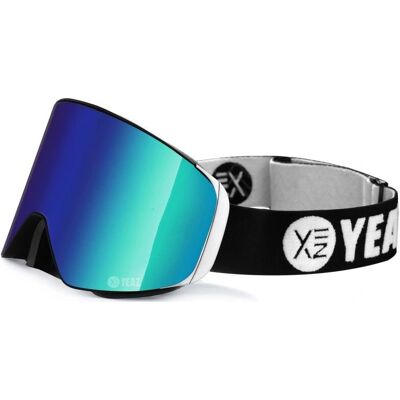 Goggles da sci Yeaz Apex Magnetiche - Verde - Protezione UV 400 - Compatibile con casco Goggles da sci Yeaz Apex Magnetiche - Verde - Protezione UV 400 - Compatibile con casco