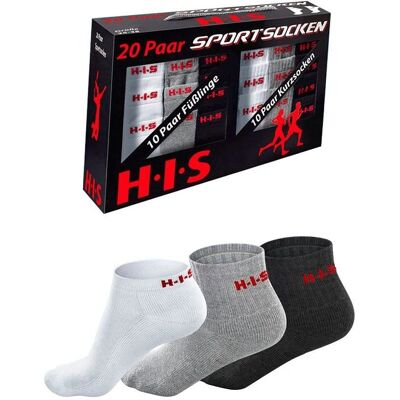 H.I.S 43-46 Socken - Feuchtigkeitsregulierend, Sport, Mehrpack H.I.S 43-46 Socken - Feuchtigkeitsregulierend, Sport, Mehrpack