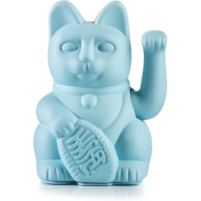 Chat Porte-Bonheur Bleu Donkey - 16cm - Prospérité & Chance - Publicité Chat Porte-Bonheur Bleu Donkey - 16cm - Prospérité & Chance - Publicité