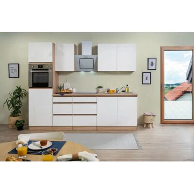 Respekta - Lorena 270 cm - Frontale bianco lucido - Modulo cucina Respekta - Lorena 270 cm - Frontale bianco lucido - Modulo cucina