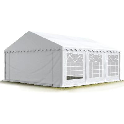 Toolport 6x6m Pavillon - Wasserdicht PVC 700 - Weiß - Partyzelt Toolport 6x6m Pavillon - Wasserdicht PVC 700 - Weiß - Partyzelt